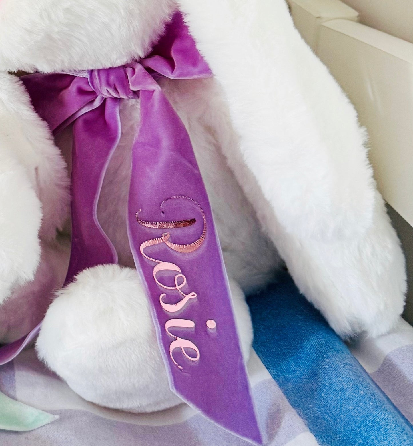 Custom Name Personalised Easter Bunny Soft Toy